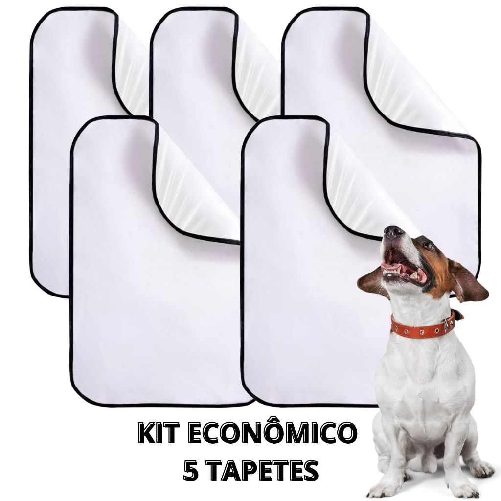 Kit com 5 tapete higiênico para cães lavável em Oferta na Shopee