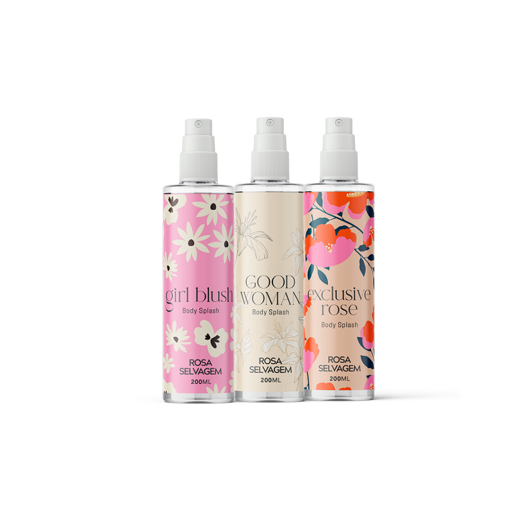 Kit 3 Body Splashes: Girl Blush - Good Woman - Exclusive Rose - Beauty