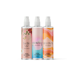 KIT 3 BODY SPLASHES: BELLE VIE - GLOWING - HIGHWAY em Oferta na Shopee