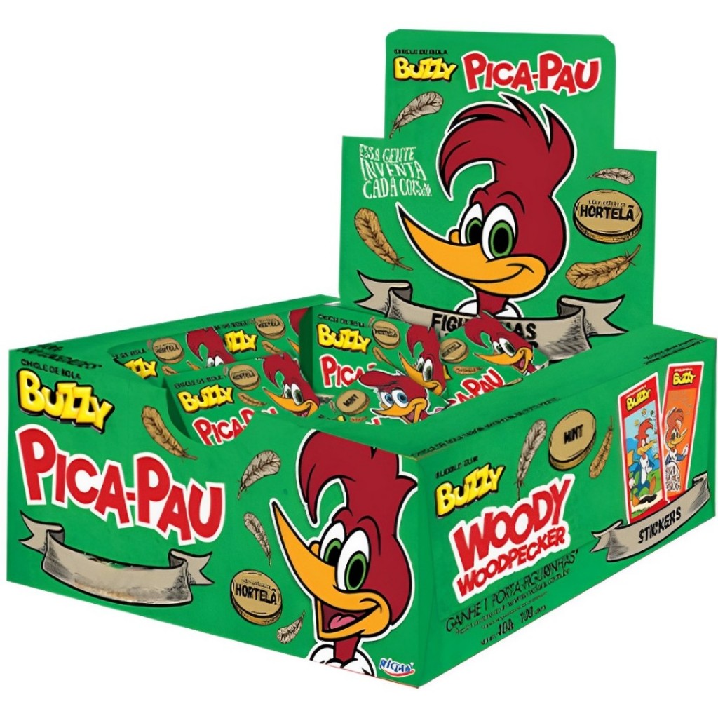 Chiclete Pica-Pau Hortelã C/90 Buzzy