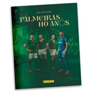 PALMEIRAS 110 ANOS ÁLBUM CAPA CARTÃO + FIGURINHAS PALMEIRAS 110 ANOS  - Álbum Capa Cartão + 5 Env (25 Fig) ou 10 Env