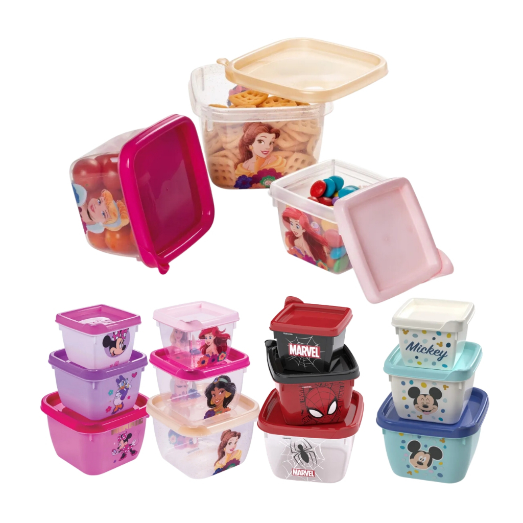 Kit 3 Potes para Lanche Infantil da Escola Crianças Bebês Armazenar Congelar Papinha Introdução Alimentar Menino Menina em Oferta na Shopee