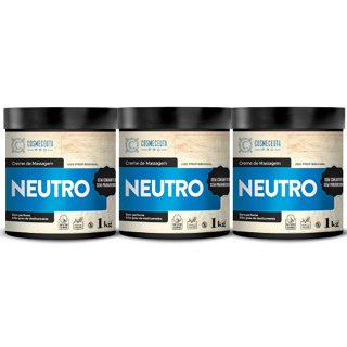 Creme de Massagem Neutro 1kg Cosmeceuta 3 Unidades em Oferta na Shopee