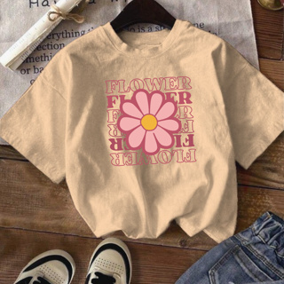 Blusa Feminina Juvenil Manga Curta Over Flower Tamanho 4 ao 16 em Oferta na Shopee