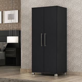 Multiuso Marcela 2 Portas 4 Prateleiras 1,40m com Rodinhas em Oferta na Shopee