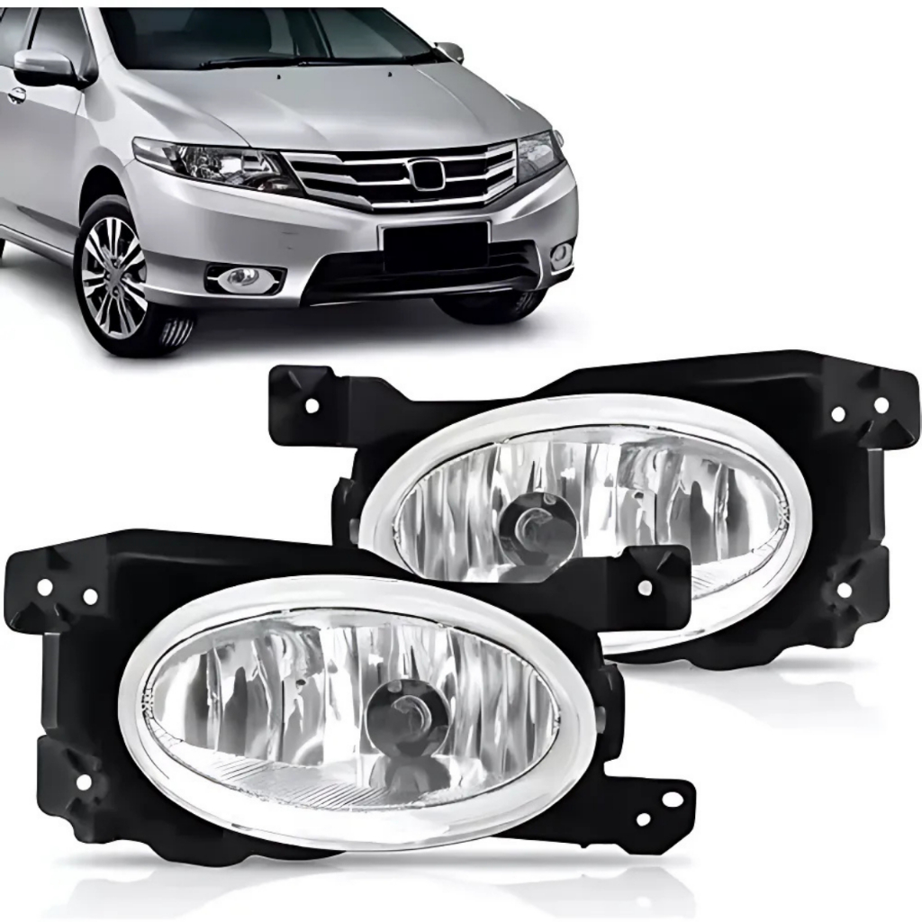 Par Farol De Milha Auxiliar Honda City 2012 2013 2014 Luz Neblina Lente de Vidro Encaixe H11 em Oferta na Shopee