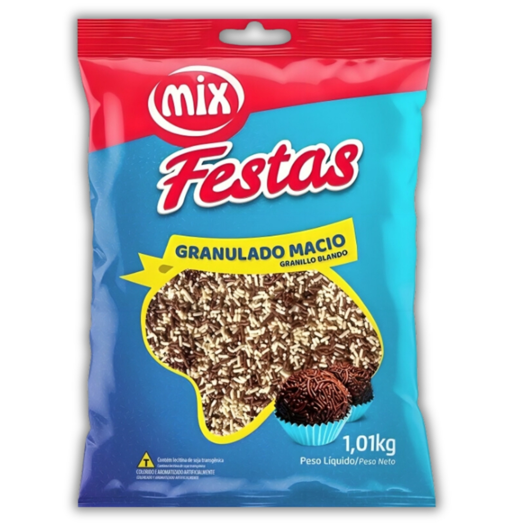 Granulado Macio Mesclado Chocolate e Choc/Branco 1,01Kg Mix em Oferta na Shopee