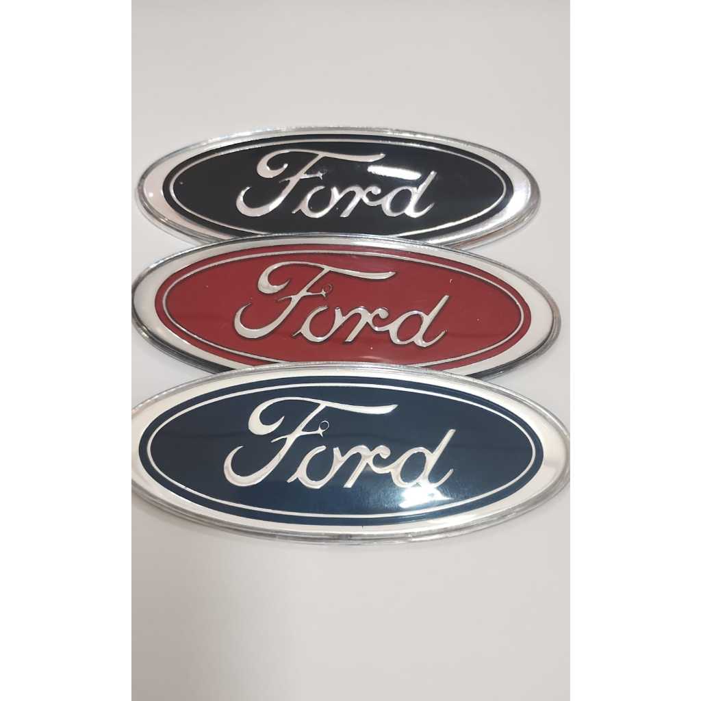 Emblema Ford Oval  Azul /Preto/Vermelho  Grade ou Mala Escort Pampa Del Rey.