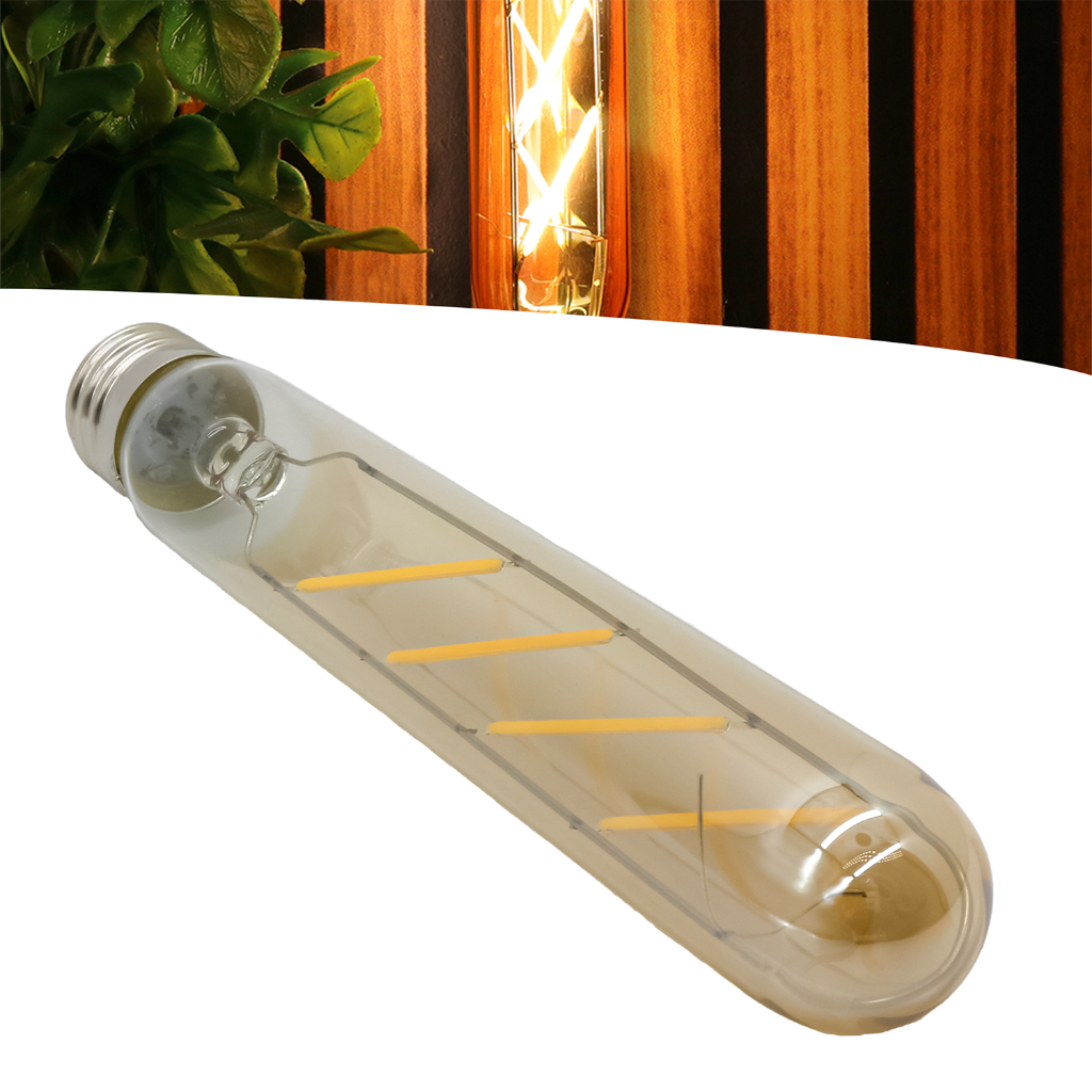 Lâmpada Retro Vintage T30 4w Filamento Led E27 Quente