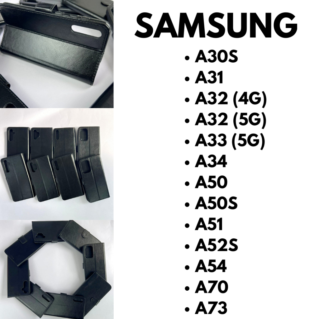 Capa Carteira Lisa Para Samsung A30S / A31 / A32 4G / A32 5G / A33 5G / A34 / A50 / A50S / A51 / A52S / A54 / A70 / A73.