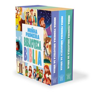 Box Minha Primeira Biblioteca da Bíblia - King Books - Coleção com 3 Livrinhos em Oferta na Shopee