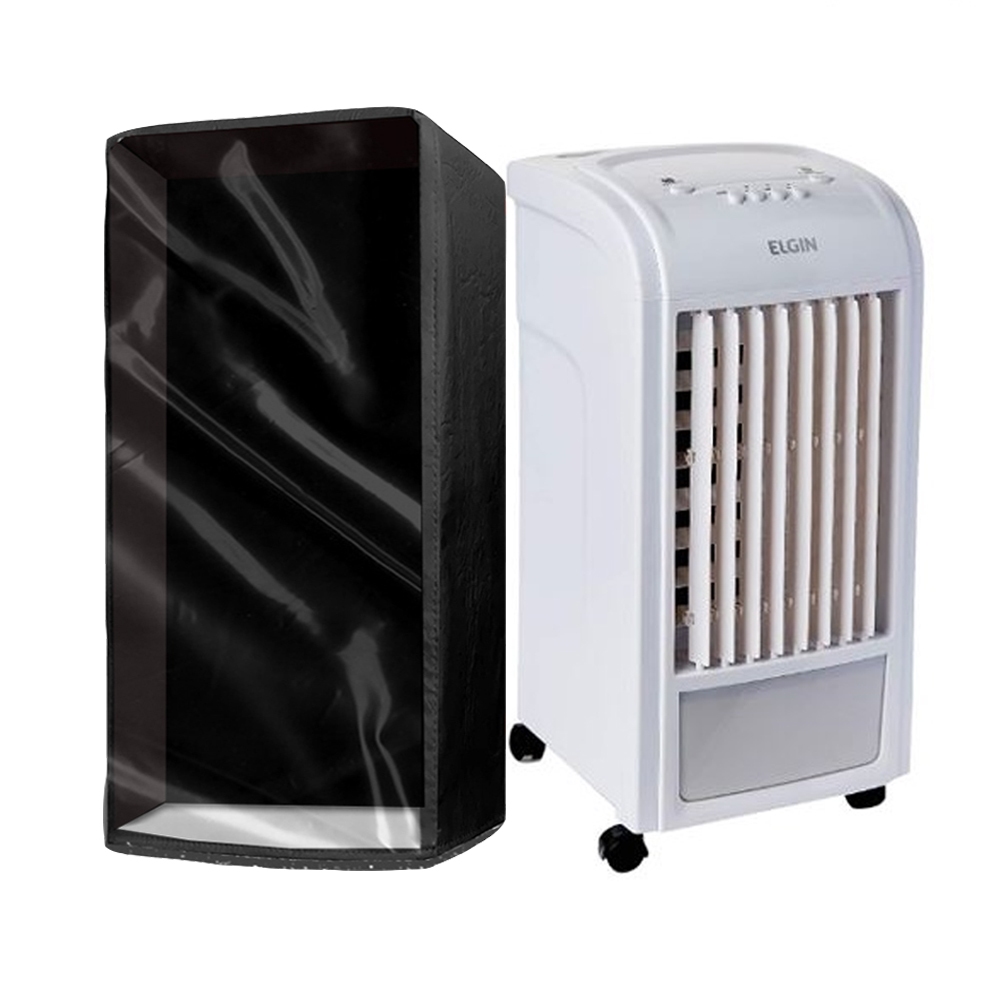 Capa para climatizador de ar portatil 95cm de altura  55cm largura  45cm profundidade frente Transparente