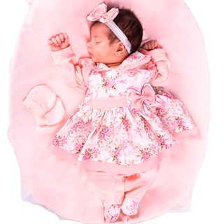 Saída de Maternidade Conjunto Delicada Menina Charmosinha Para Bebê 05 Peças em Oferta na Shopee