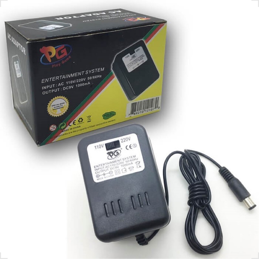 Fonte De Alimentação Ac Adaptador Carregador Bivolt 110 V-220v Compatível Com Super Nintendo Snes Pg Ac-Snes