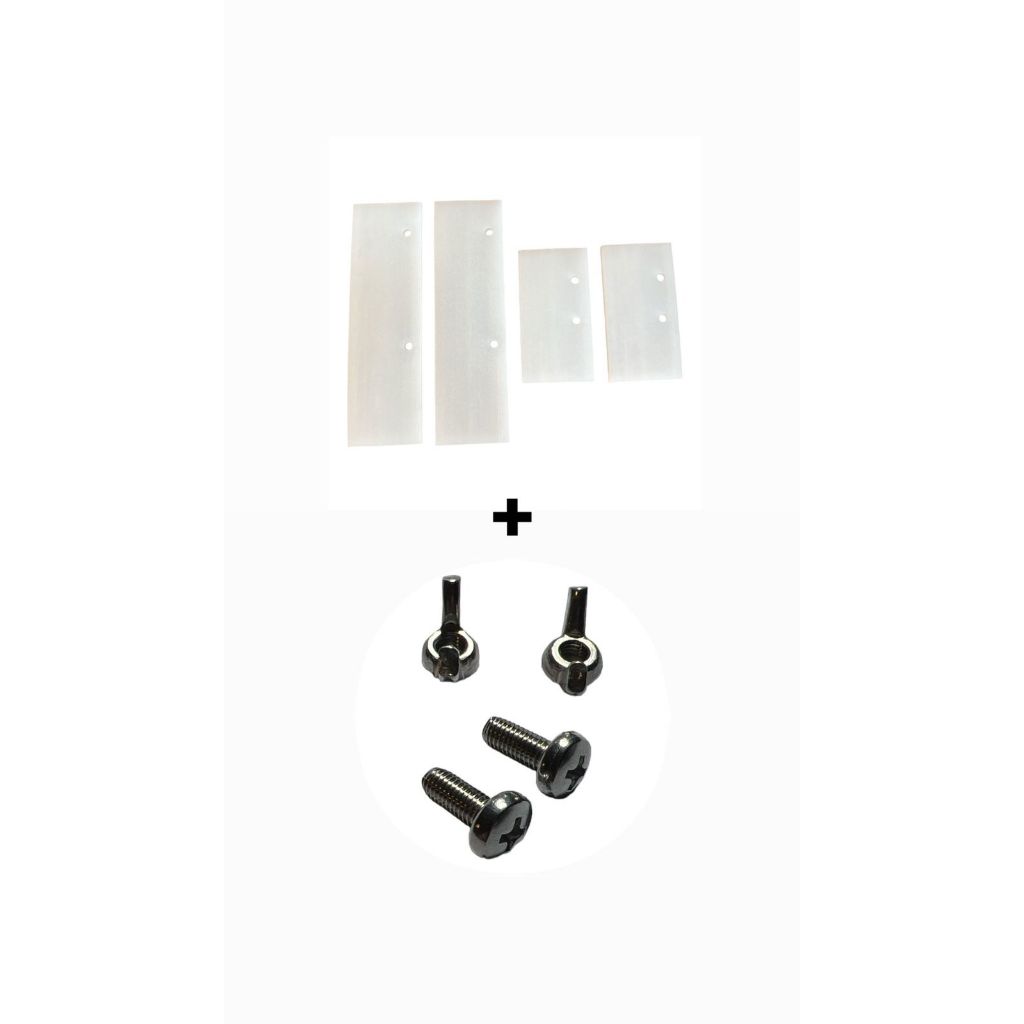 Kit Raspadores Silicone Mexedora Panela Saro 10 litros 4pçs +2  Pares de parafusos borboleta