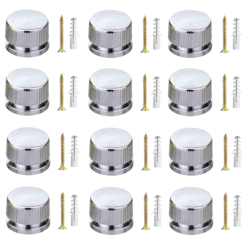 kit 12 unidades Botão Francês de Metal para fixação de espelho em Oferta na Shopee