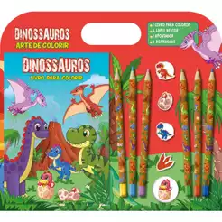 Arte de colorir - Dinossauros 01