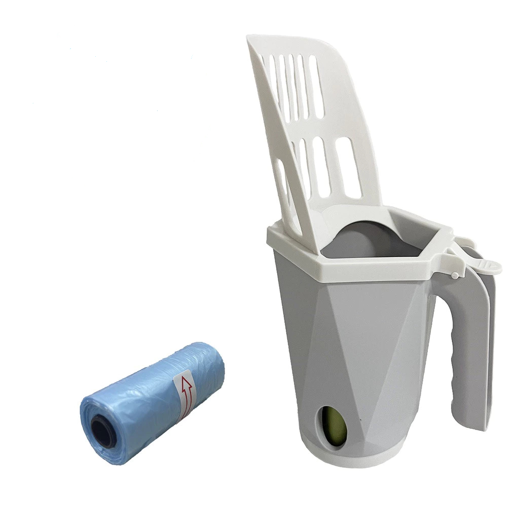 Pá Higiênica Para Pet Com Dispenser Saco Coletor Descartável