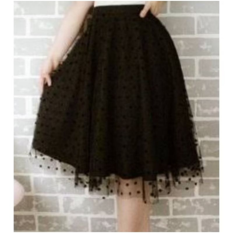 Saia Tule Poá Midi Godê Moda Evangélica Feminina em Oferta na Shopee