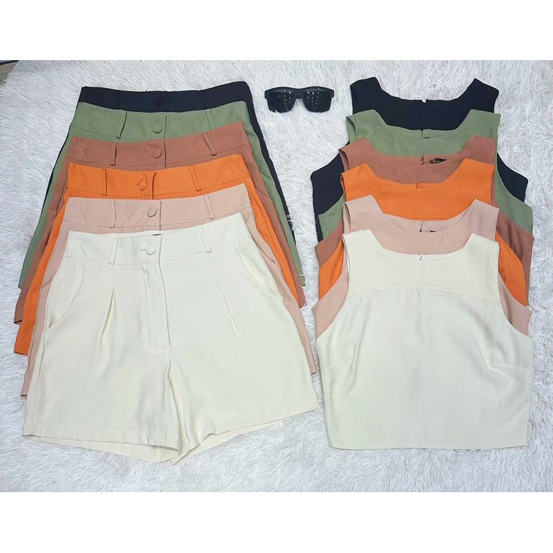 Conjunto regata e shorts confeccionados em tecido Marant.915 em Oferta na Shopee