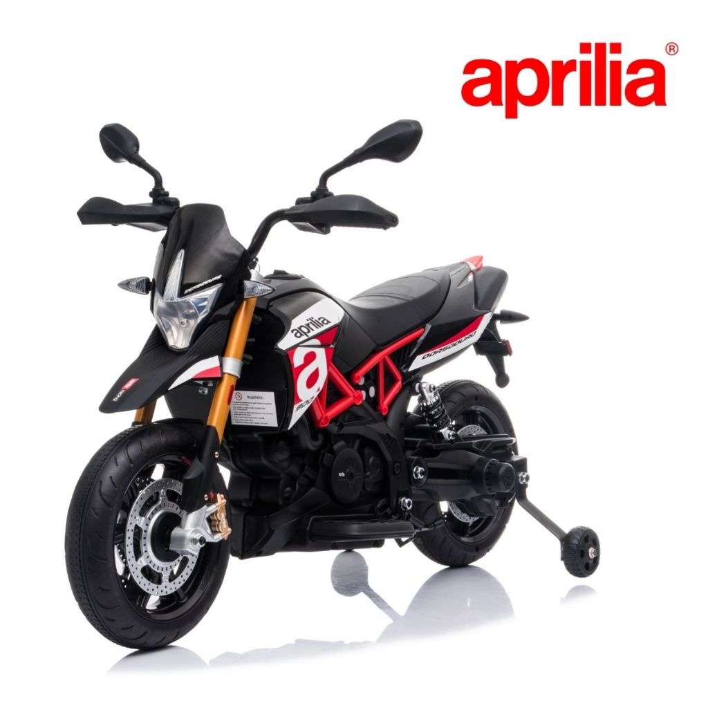 Mini Moto Elétrica Aprilia Dorsoduro Vermelha 12v - Mom & Baby