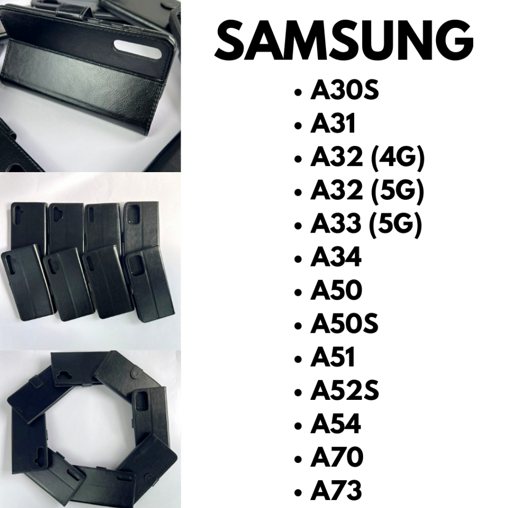 Capa Carteira Lisa Para Samsung A30S / A31 / A32 4G / A32 5G / A33 5G / A34 / A50 / A50S / A51 / A52S / A54 / A70 / A73. CF05