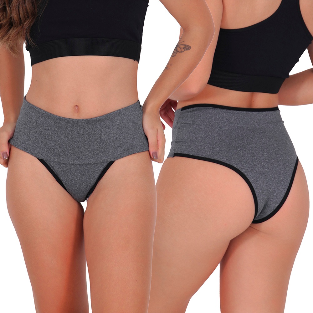 Tanga Compressão Fitness Com Forro De Algodão Segura Barriga em Oferta na Shopee