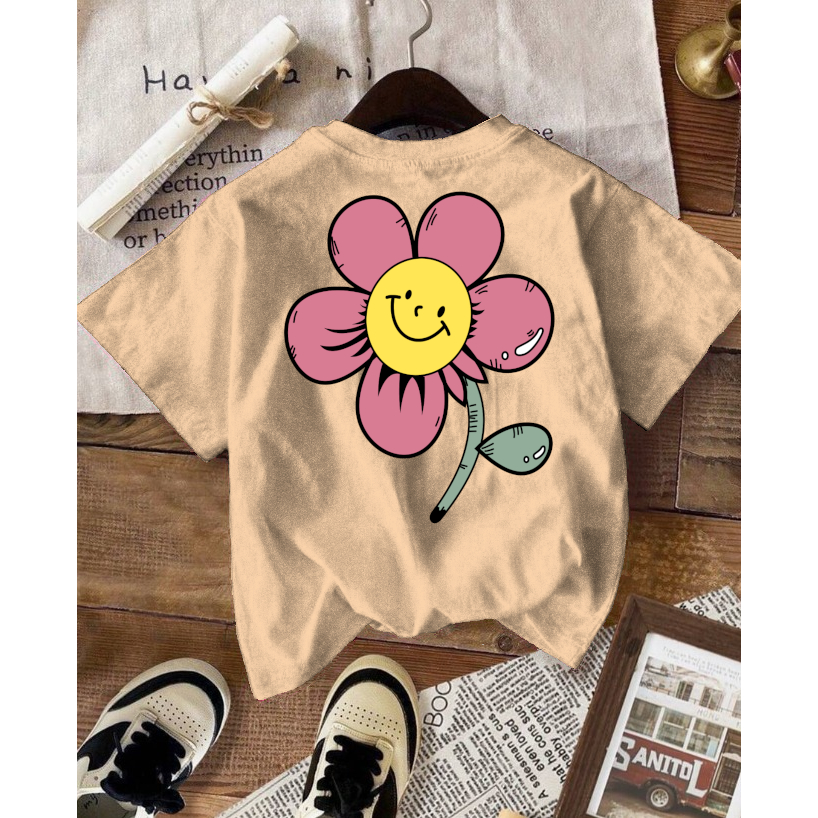 Blusa Verão Juvenil Menina Oversized Tamanho 4 ao 16 Flor em Oferta na Shopee