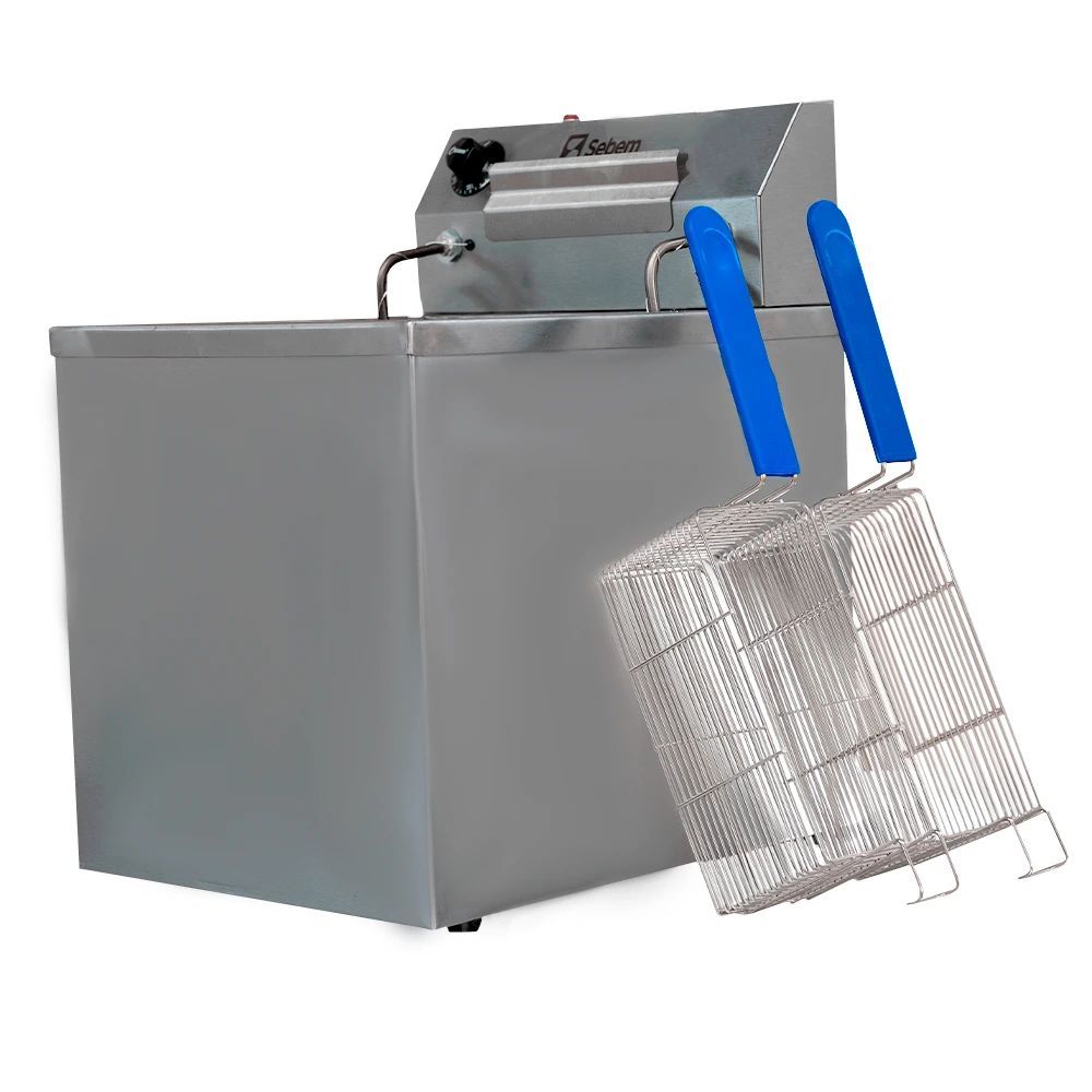 Fritadeira Elétrica Profissional Industrial de Mesa Bancada 15 Litros Zona Fria de Óleo SFE15 5000w