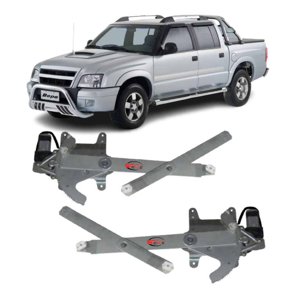Par Elevador de Vidro Eletrico com motor Dianteira Chevrolet Blazer 95 a 11 Blazer 95 a 11