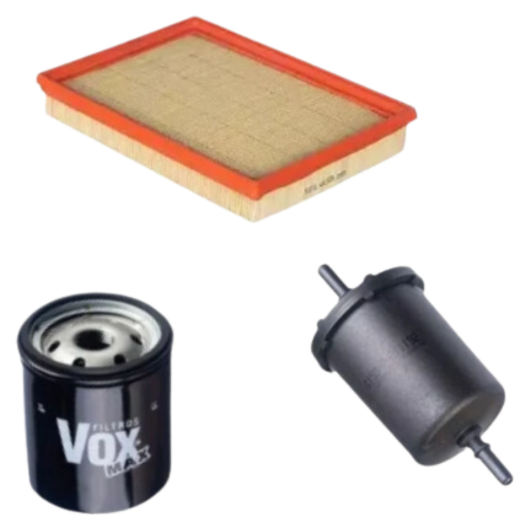 Kit de Filtros – Chevrolet Celta (Todos) e Prisma (até 2012) (Ar, Óleo e Combustível) em Oferta na Shopee