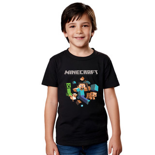 Camisa Camiseta Infantil Juvenil Para Menino Menina 100% Algodão Mine md2 Craft