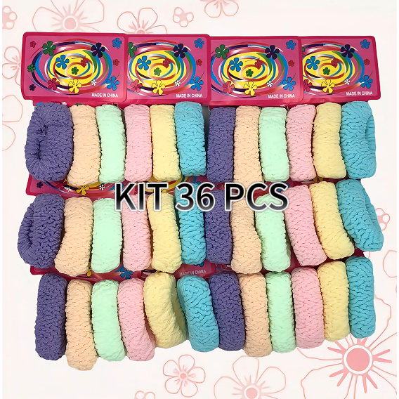 Kit 18/36 Elásticos de Cabelo rabicó Para Cabelo Xuxinha Elastico feminino em Oferta na Shopee