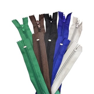 Zíper Nylon 18 cm 5mm Grosso Fixo não destacável para bolso Cores zipper (jaqueta) em Oferta na Shopee