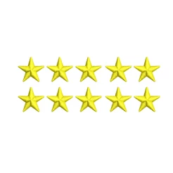 Patch Bordado Termocolante - 10 Estrelas Estrelinha