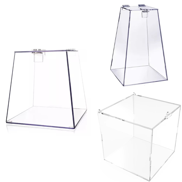 Urna Pirâmide Em Acrílico Transparente sorteio guardar dinheiro e bilhetes