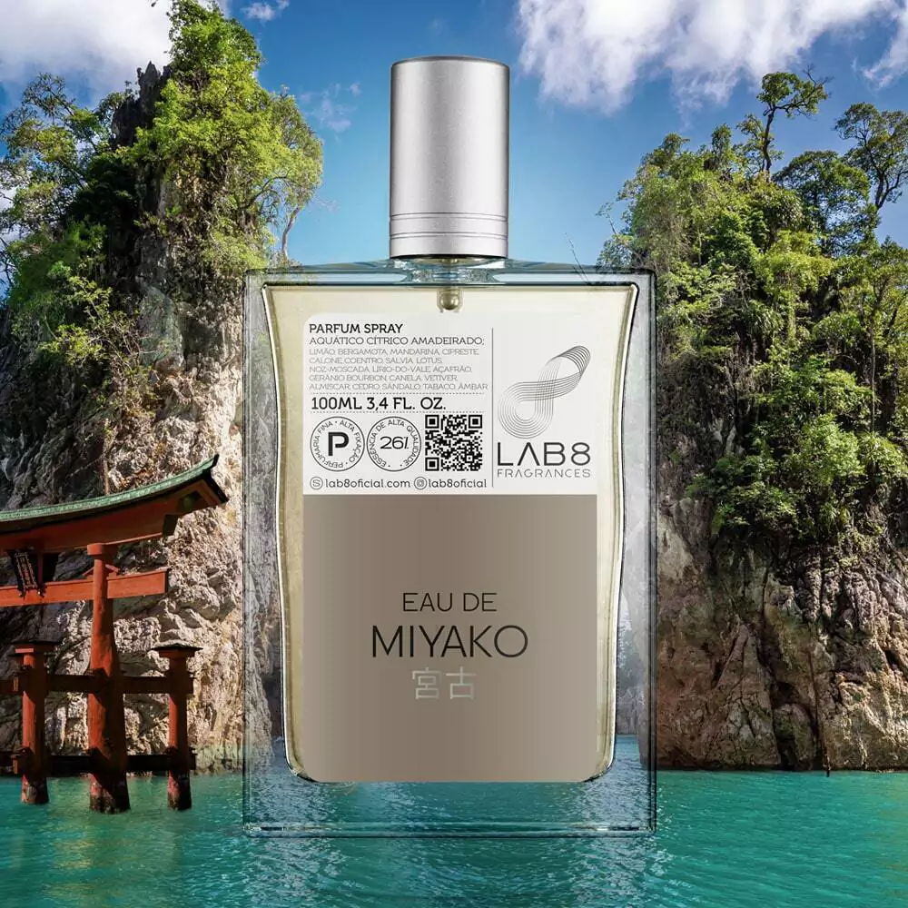 Perfume Miyako Masculino Homem Parfum FLUY Lab8 100 ml em Oferta na Shopee