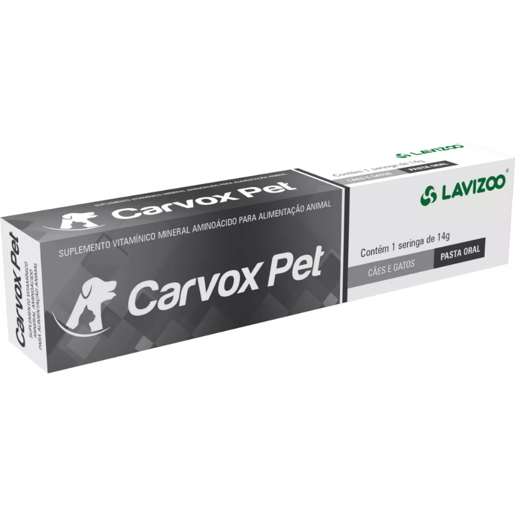 Carvox Pet Lavizoo - Carvão Ativado Em Gel Para Cães E Gatos