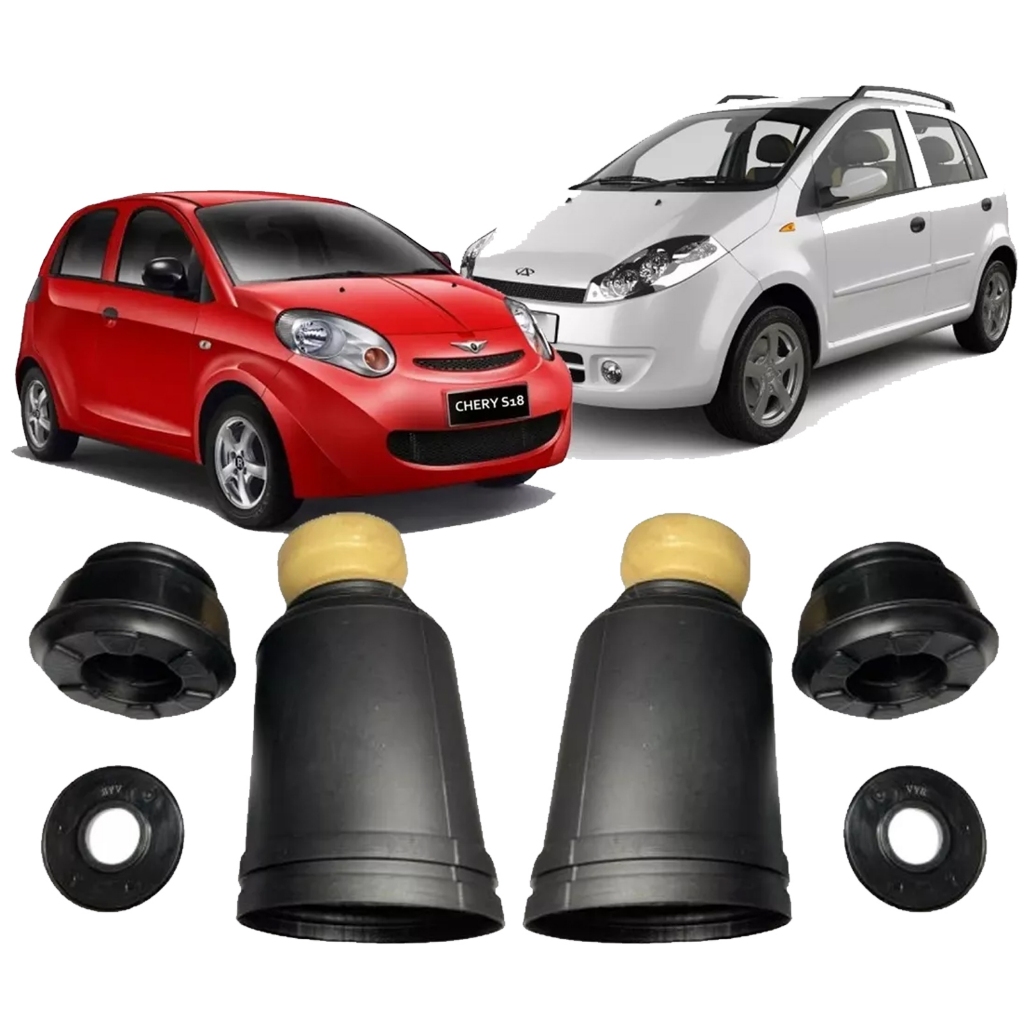 Kit Batentes Amortecedor Dianteiro Chery Face S18 2009 2010 2011 2012 2013 2014 2015 2016