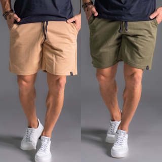 Kit 2 Bermuda Shorts de Moleton Masculina Com Amarração e Elástico Academia Treino/Casual. em Oferta na Shopee