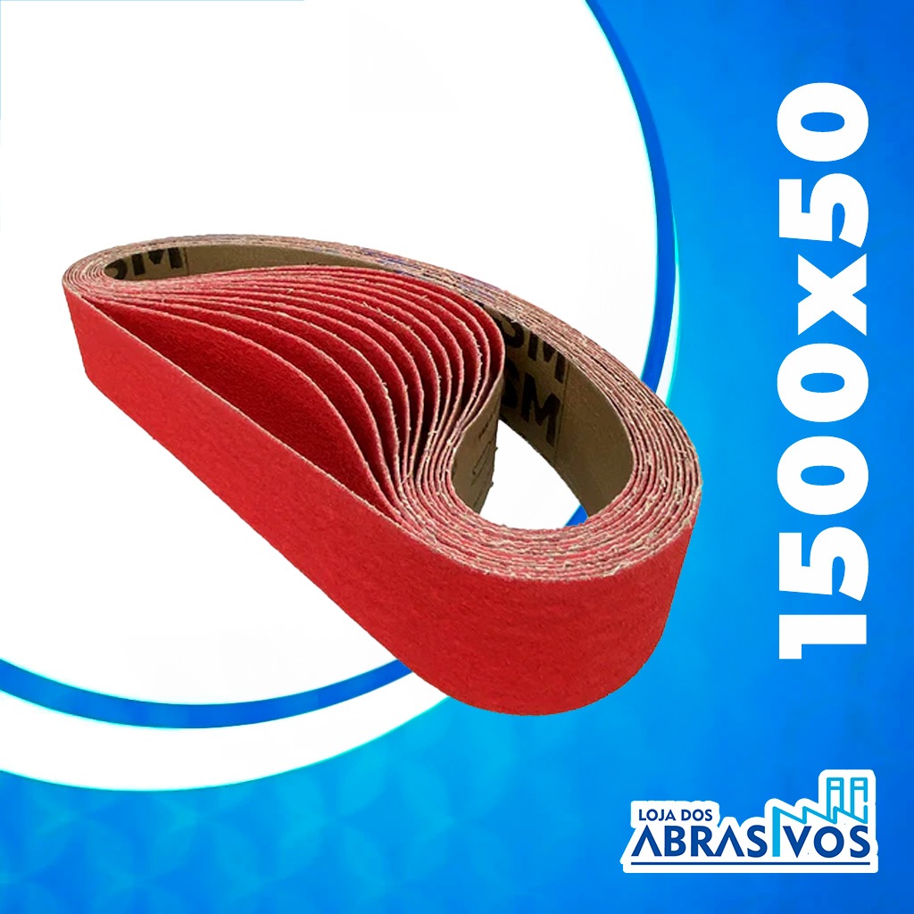 Cinta Lixa 1500x50 VSM Ceramics XK870X Escolha Grão Cinta Lixa P/ Cutelaria Lixa Cinta Cerâmica 1 Pç