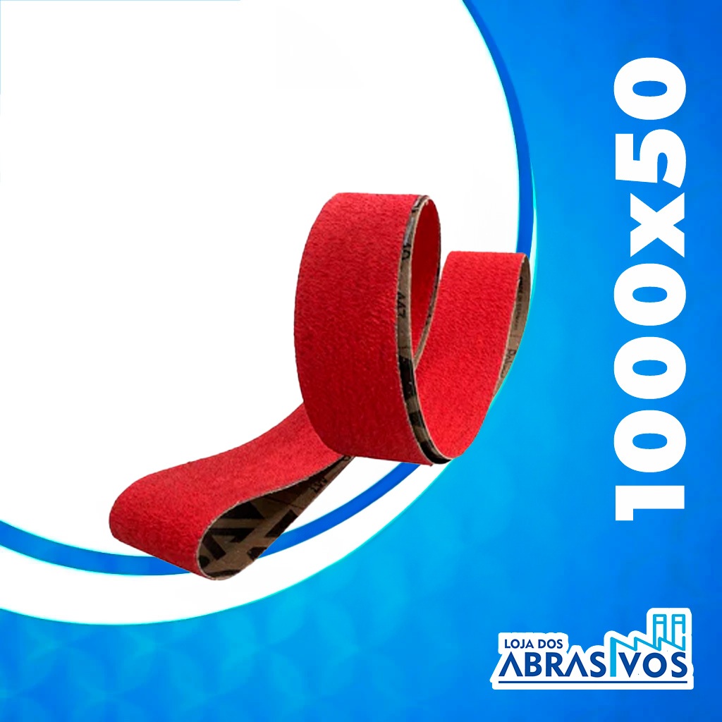 Cinta Lixa 1000x50 VSM Ceramics XK870X Escolha Grão Cinta Lixa P/ Cutelaria Lixa Cinta Cerâmica 1 Pç