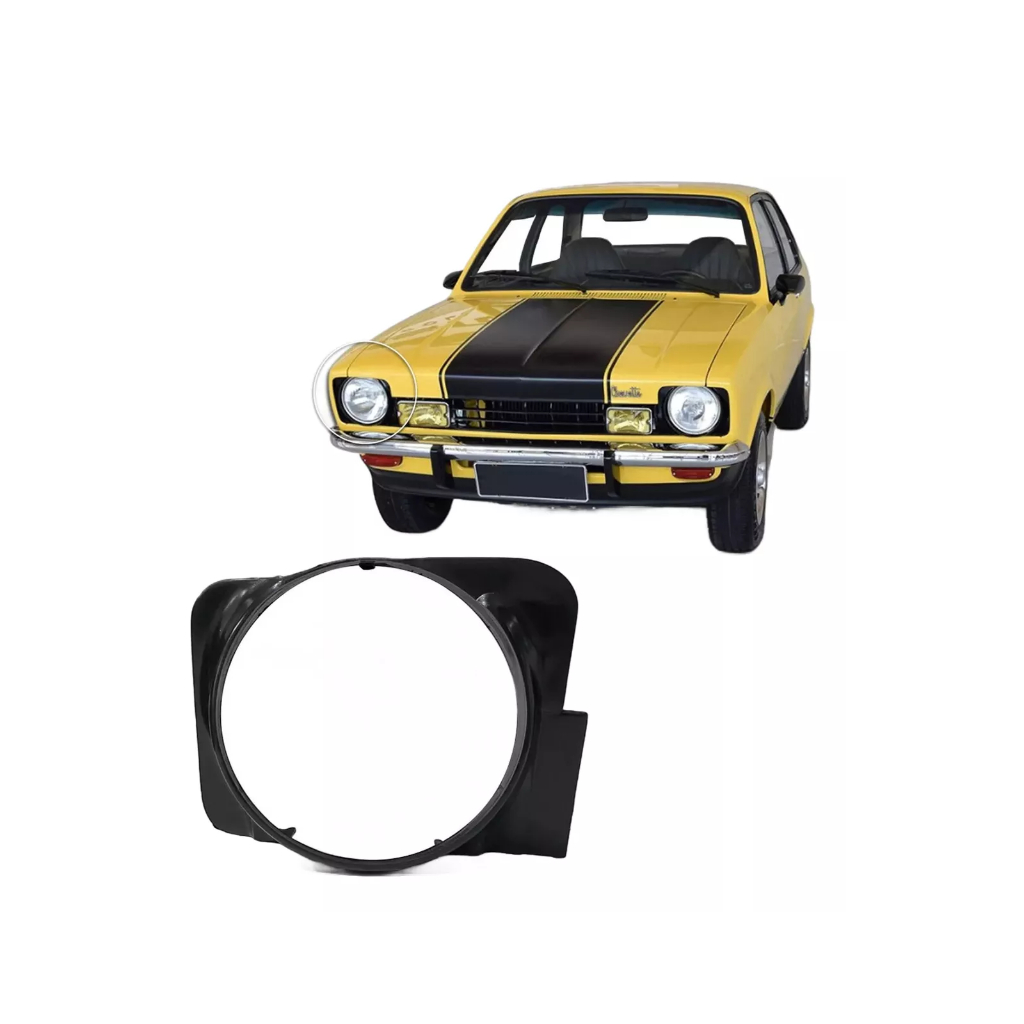 Aro Moldura Farol gm Chevette Tubarão 73 A 77 Lado Direito