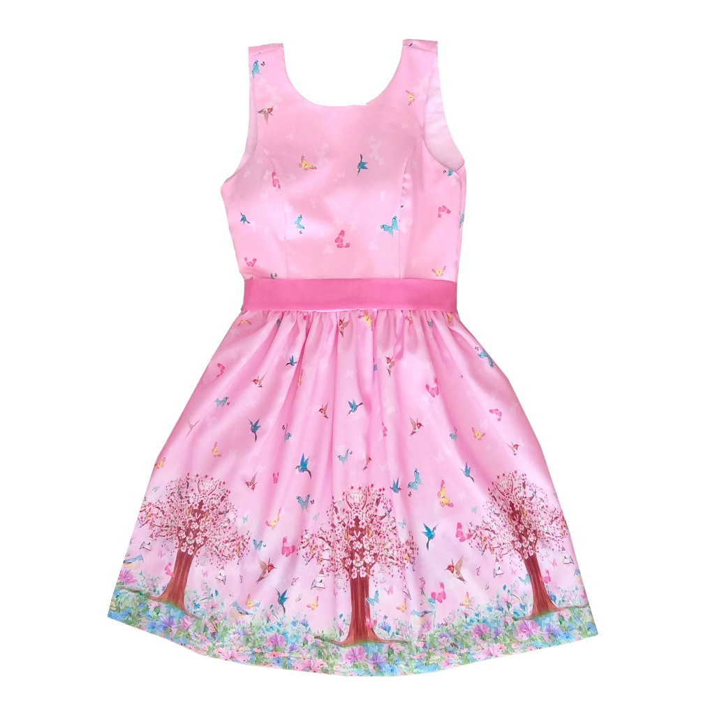 Kit Familia Mãe Pai e filho Jardim encantado Rosa Festa Jardim das Borboletas