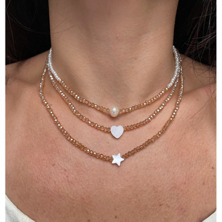 Chocker cristal e entremeios diversos