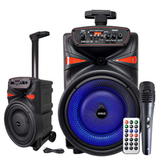 Caixa de Som Grande Potente Bluetooth Karaoke 2000w + Microfone em Oferta na Shopee