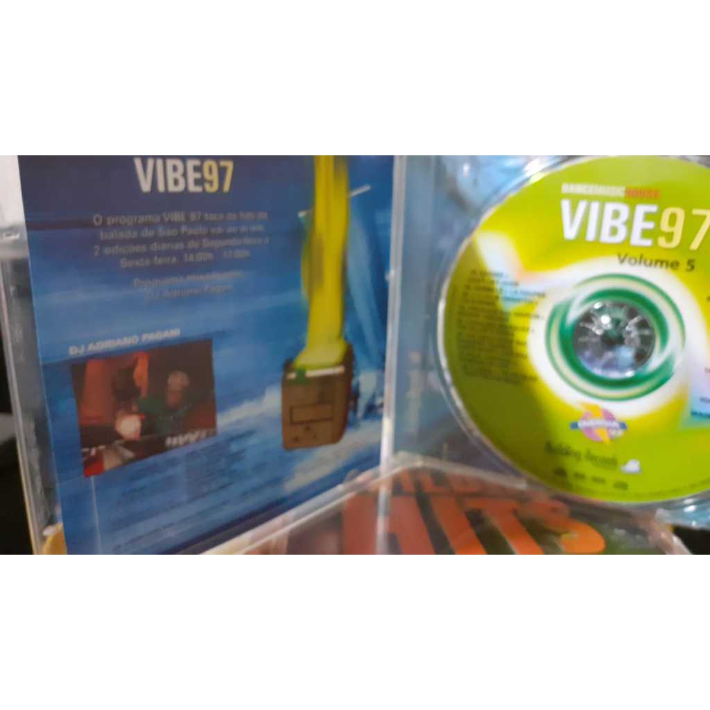 CD- DANCE MUSIC HOUSE-VIBE 97-VOLUME 5- ORIGINAL-DJ ADRIANO PAGANI-RARIDADE