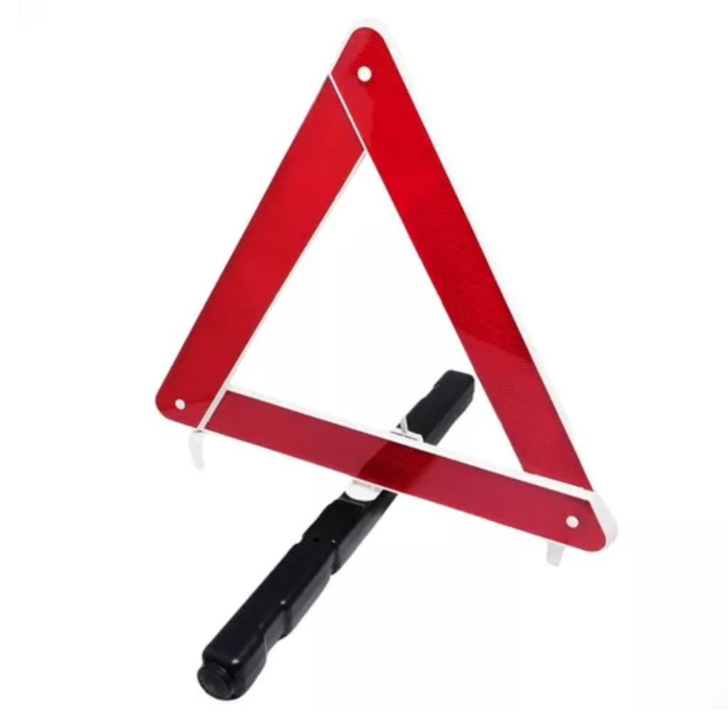 Triangulo Sinalização Segurança Carro Caminhão Com Base Pesada Branco em Oferta na Shopee