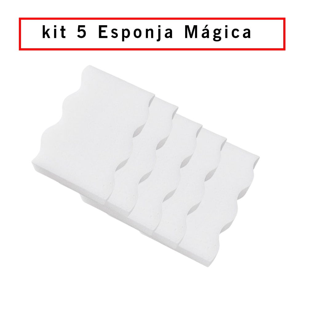Kit Esponja Mágica Bucha Melamina Tira Mancha Original Desengordura Limpeza tira toda sujeira