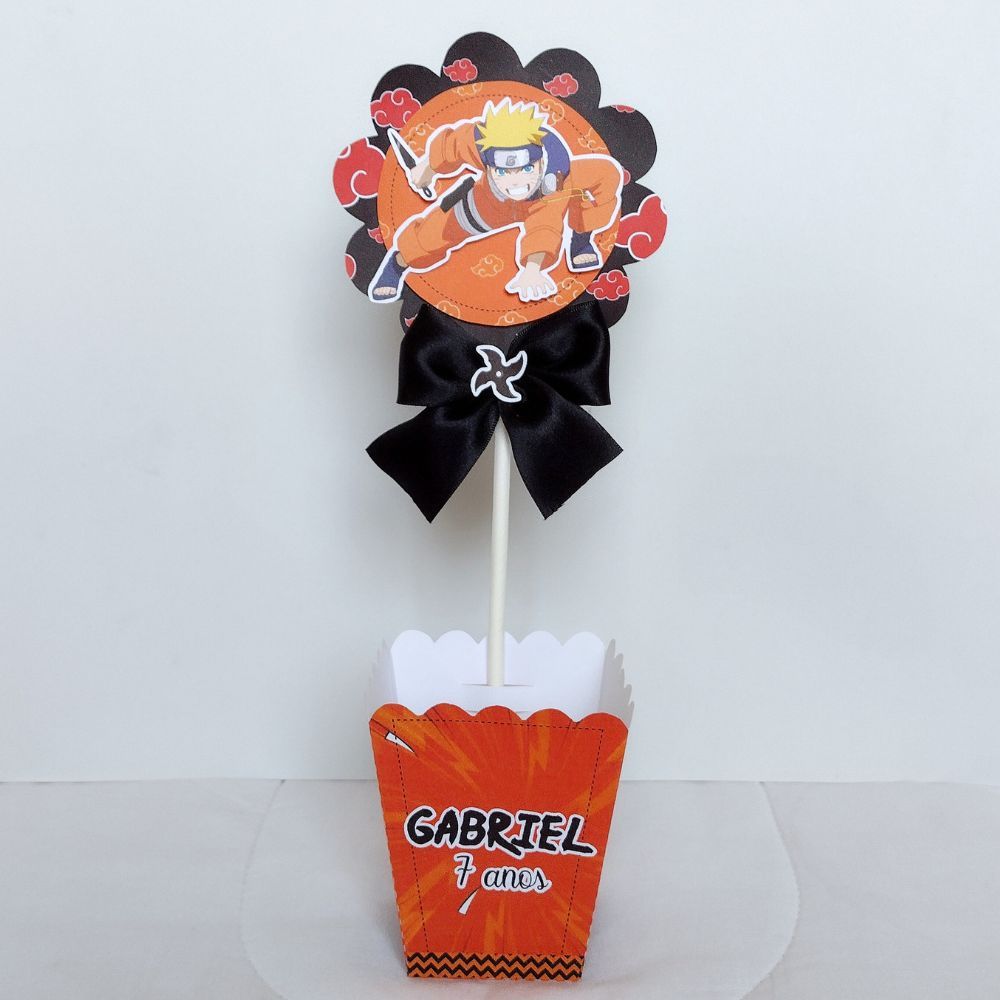 Centro de mesa para lembrancinha Naruto / Lembrancinha Personalizada / Lembrancinha para aniversário Infantil Naruto